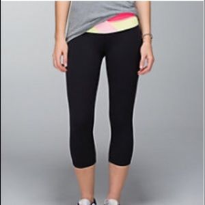 Lululemon Wunder Under Crop Full-On Luon 21”